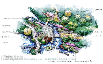 電腦手繪園林彩色平面圖制作全流程解析